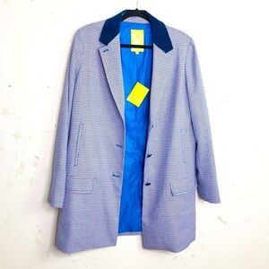 Q Mack printed textured coat